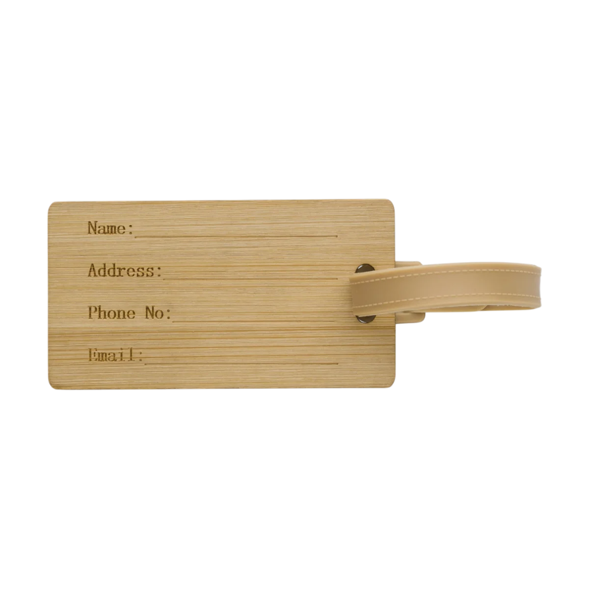 Bamboo Luggage Tag main image