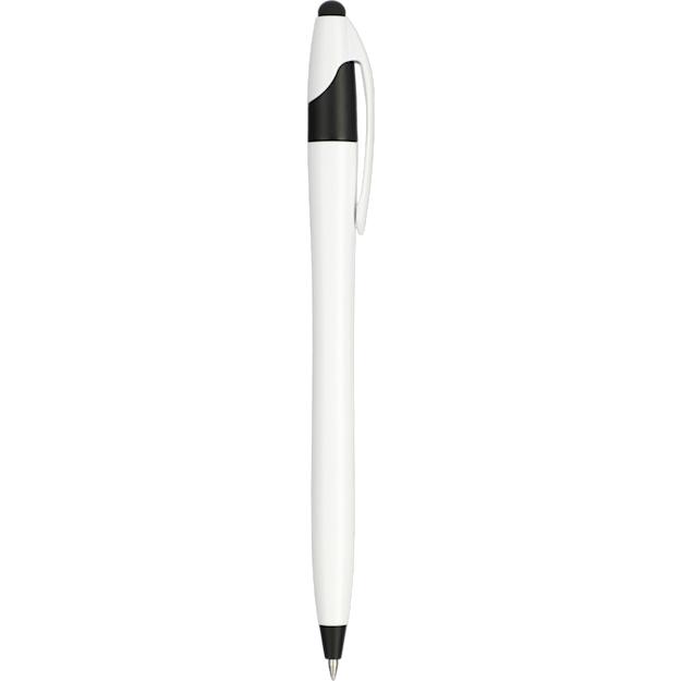 cougargelstyluspen.color.white_w_black_trim - cougargelstyluspen_white_w_black_trim