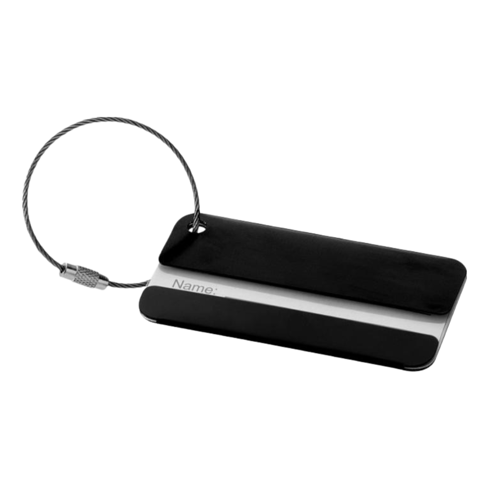 ICON - aluminiumluggagetag solid_black