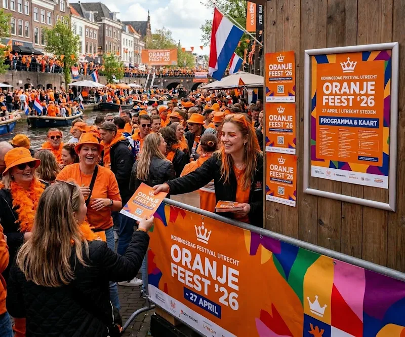Promoot groots tijdens Koningsdag