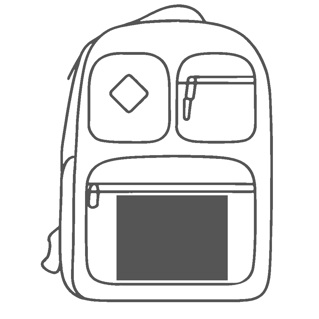 Front Pocket | 7.8H in x 10 W in