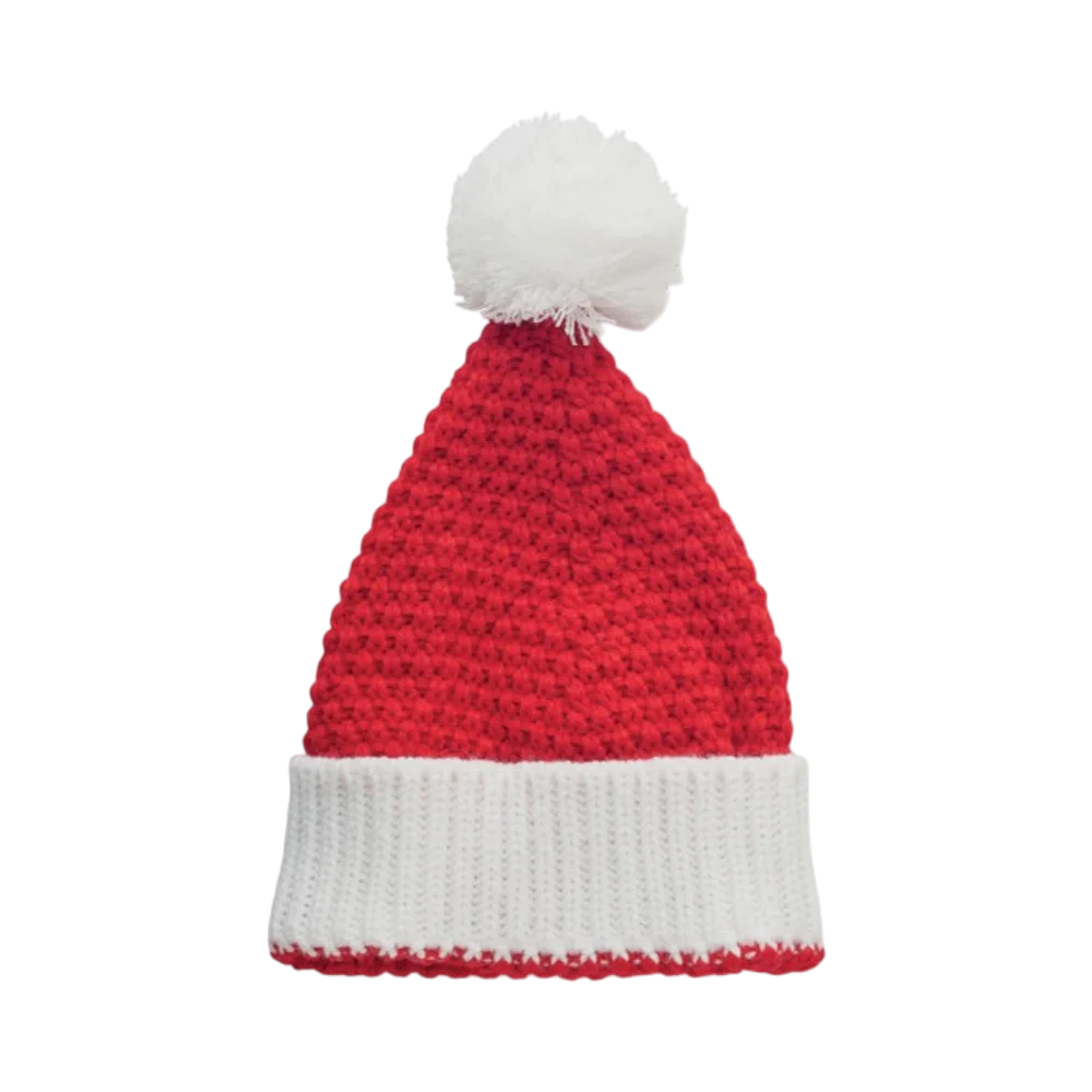 PDP - christmasknittedbeaniewithcuffandbobbleinsoftstretchableacrylic square #00000000 background