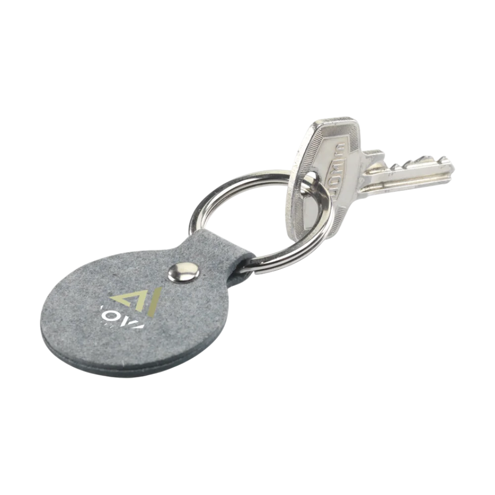 205. recycleddenimroundkeyring PLP Image