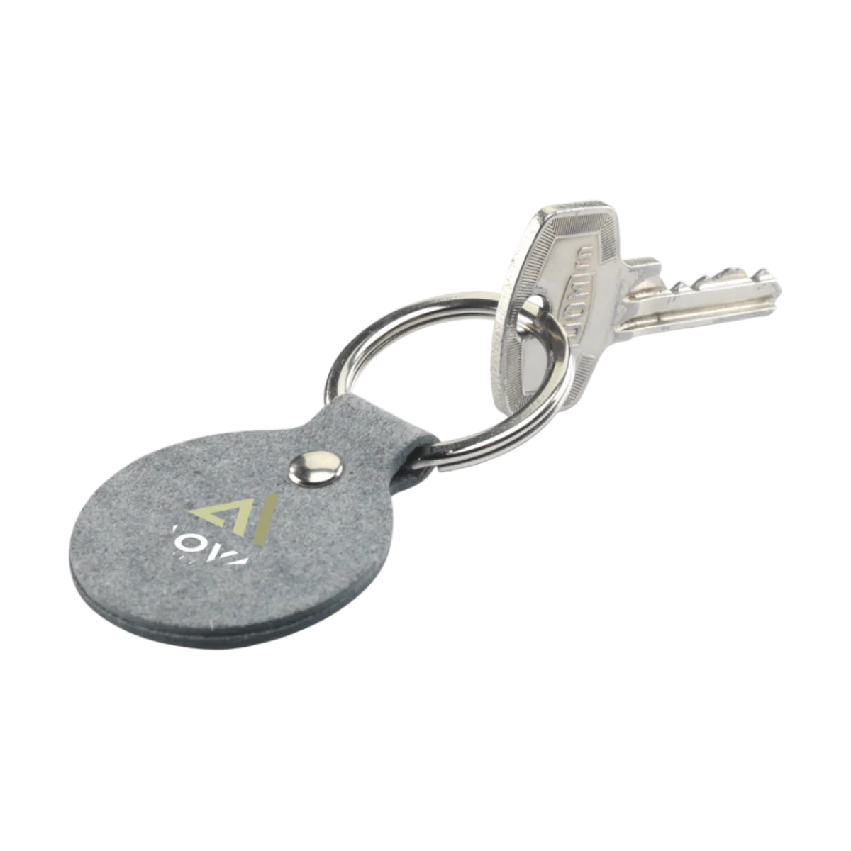 Recycled Denim Textile Keyring Round main image