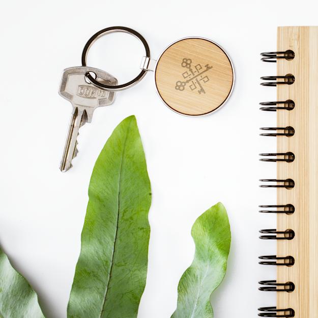 Bamboo Key Circle keyring pdp 2