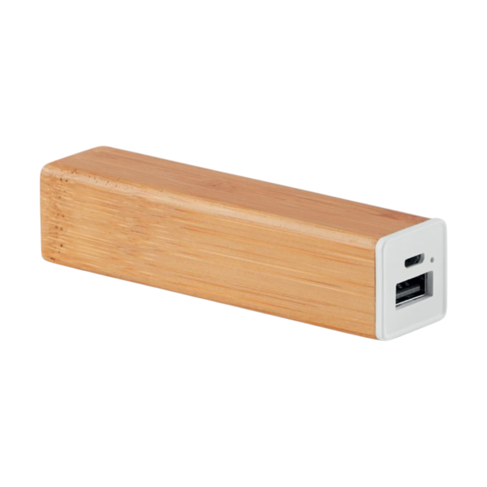 Powerbank bamboe 2200 mAh