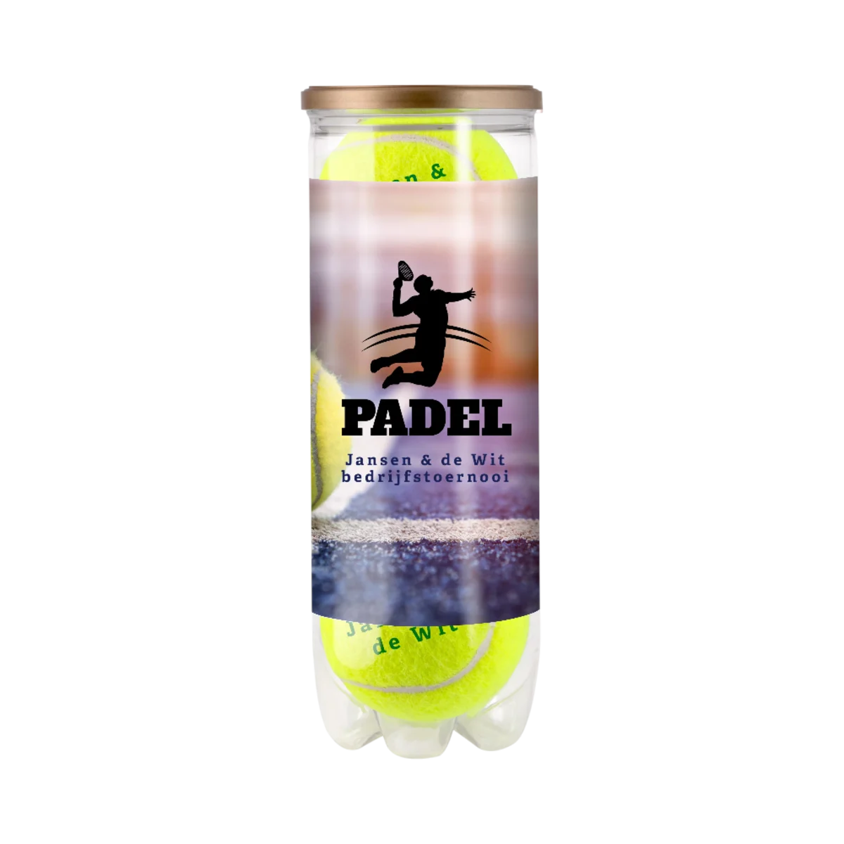 Felt Rubber Padel Balls Tube main image