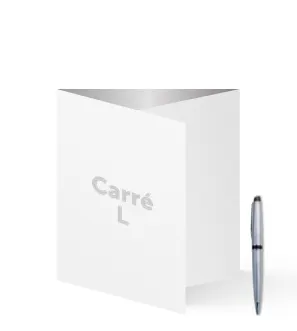 Square L Menu Cards