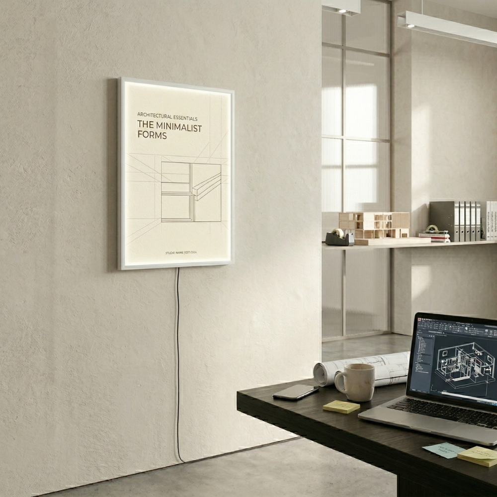 Porte-affiche LED économique
