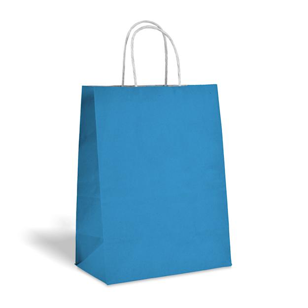 aqua blue Kraft bags color big icons