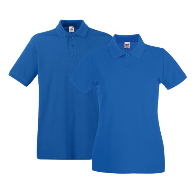 Fruit of the loom Premium Polo 170g ICON royal blue