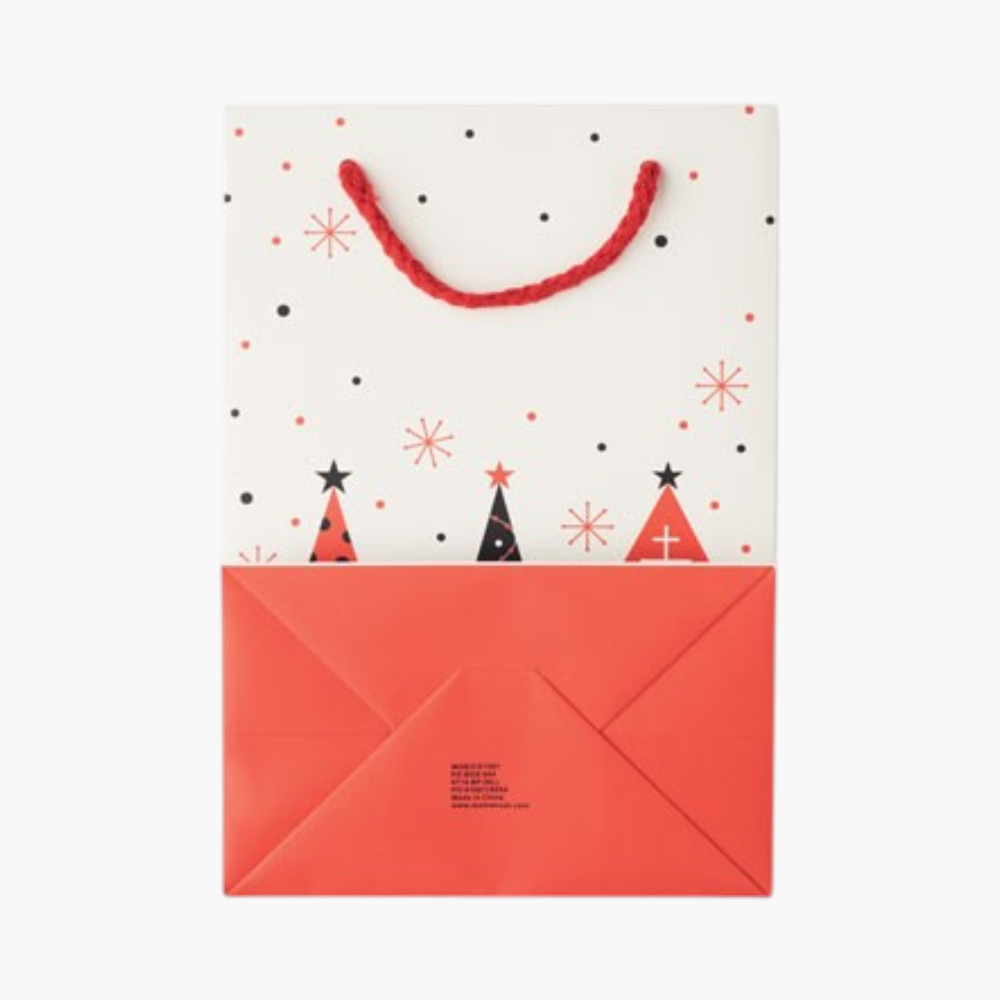 PDP - christmassmallgiftpaperbag30recycledwithtagincluded square #F8F8F8 background