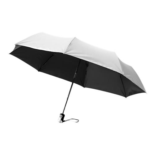 78. alex21.5foldableumbrella Zilver Zwart