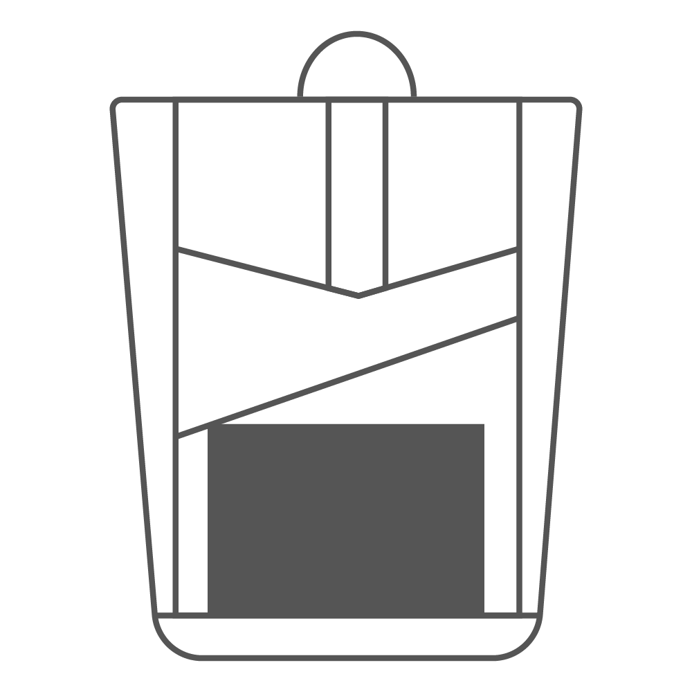 Front Pocket | 6H in x 11W in