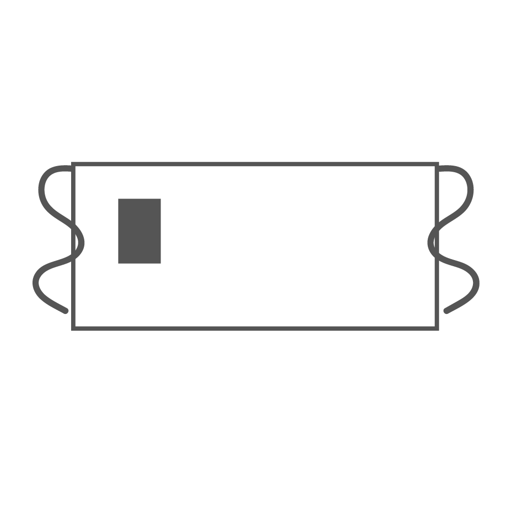 105 x 160 mm - Rechter zak