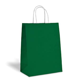 Dark green Kraft bags color big icons