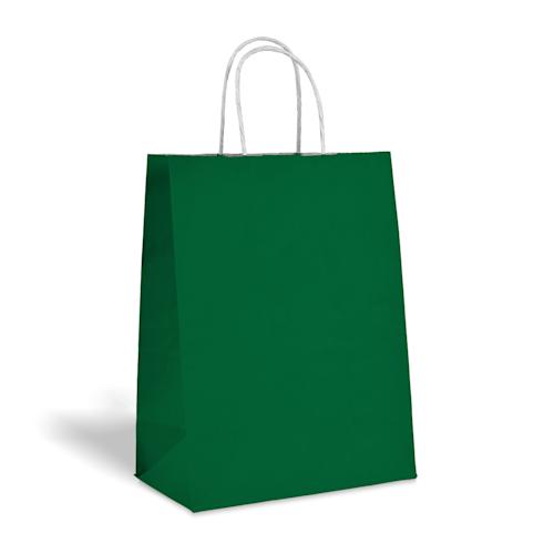 Dark green Kraft bags color big icons