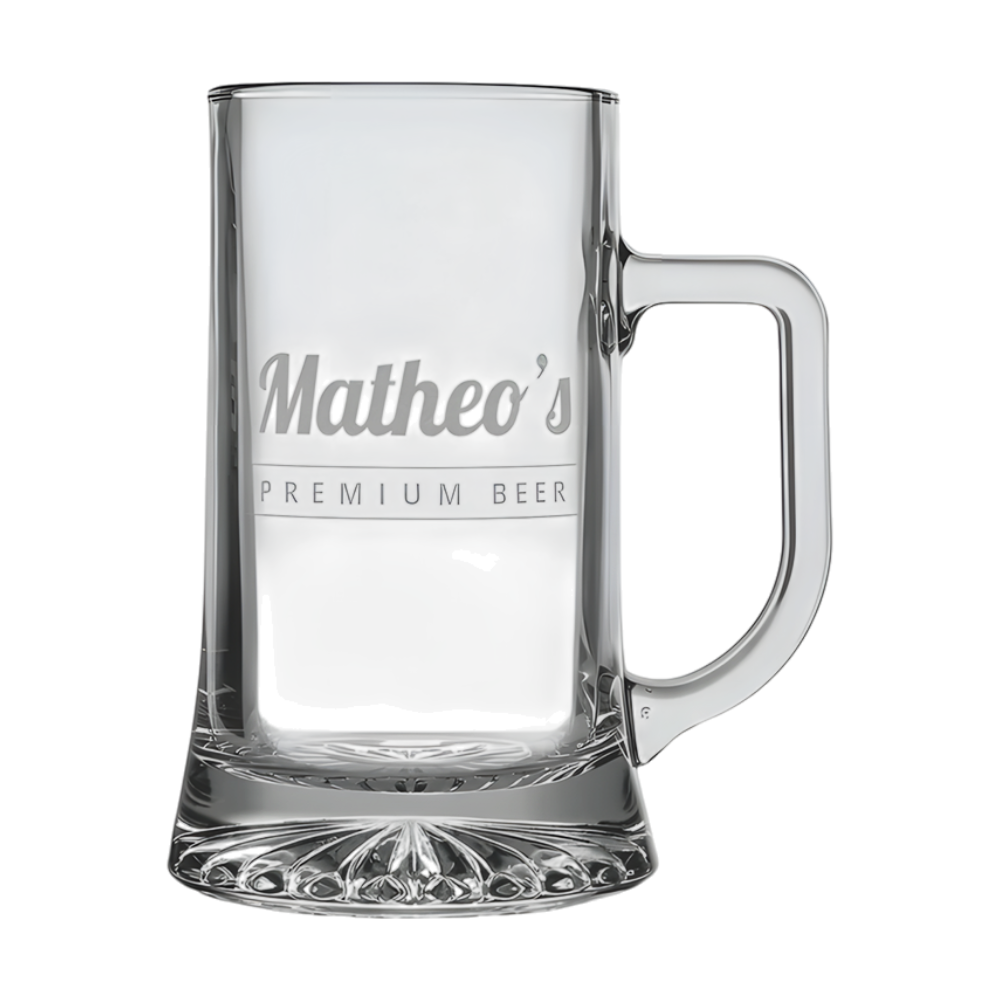 Bidon en verre gravé personnalisé