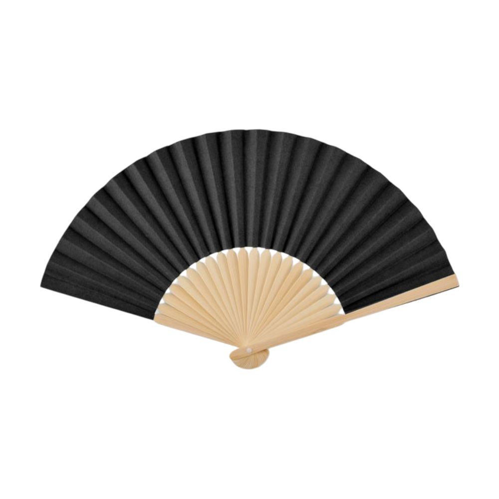 ICON - papermanuelhandfan black