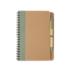 priestlyrecyclednotebookwithpenitled green