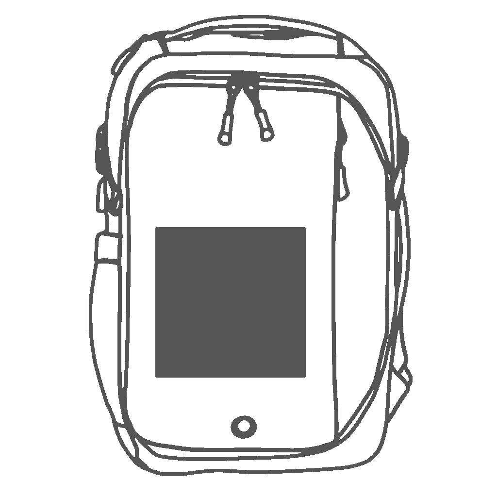 Front Pocket | 6H in x 6W in