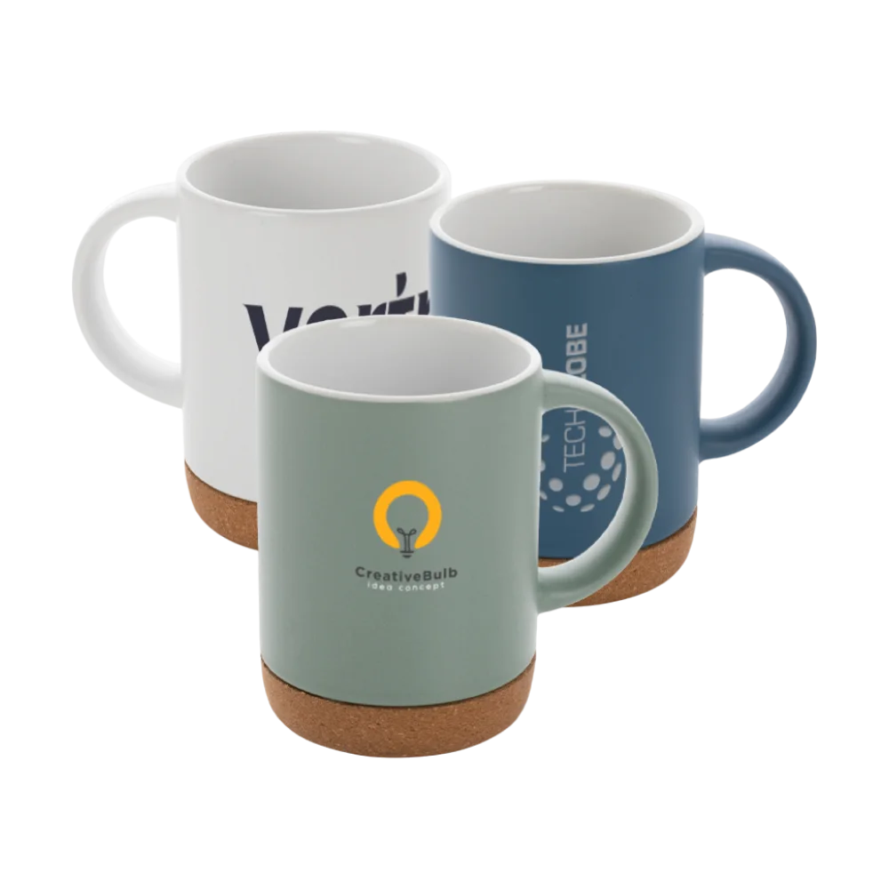 Ceramic mug cork base 280ml PLP SQ