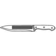 120 x 20 mm - Knife | 135 x 100 mm - Plank