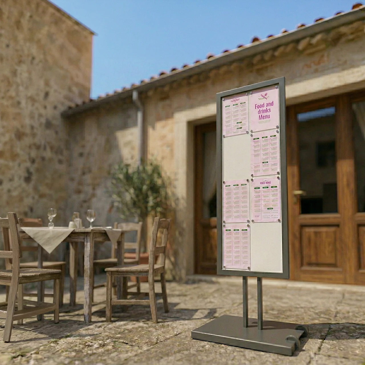Outdoor Menu Stand
