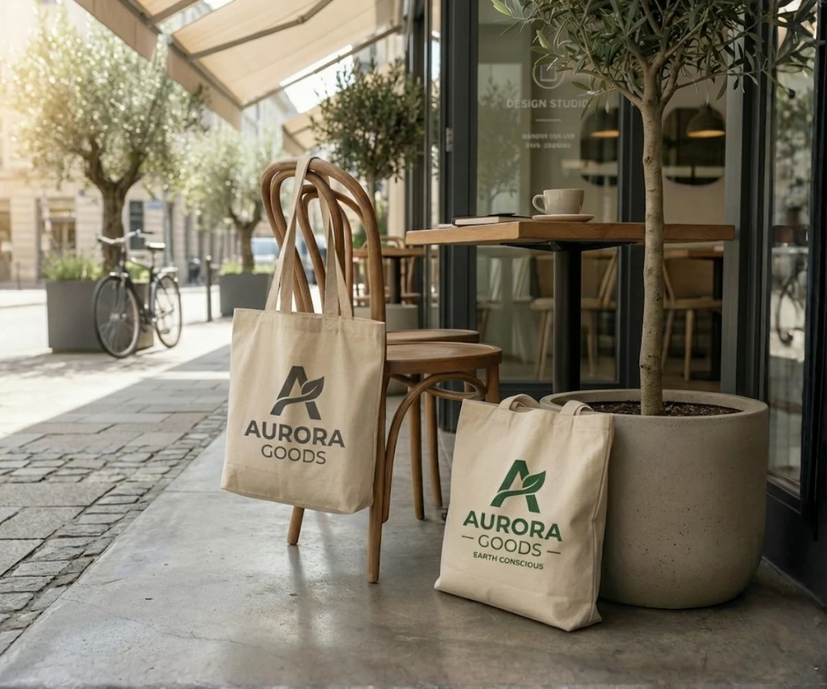 Sustainable cotton bags with strong brand visibility