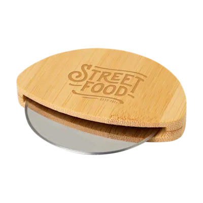 Bamboo Stainless Steel Pizza Cutter