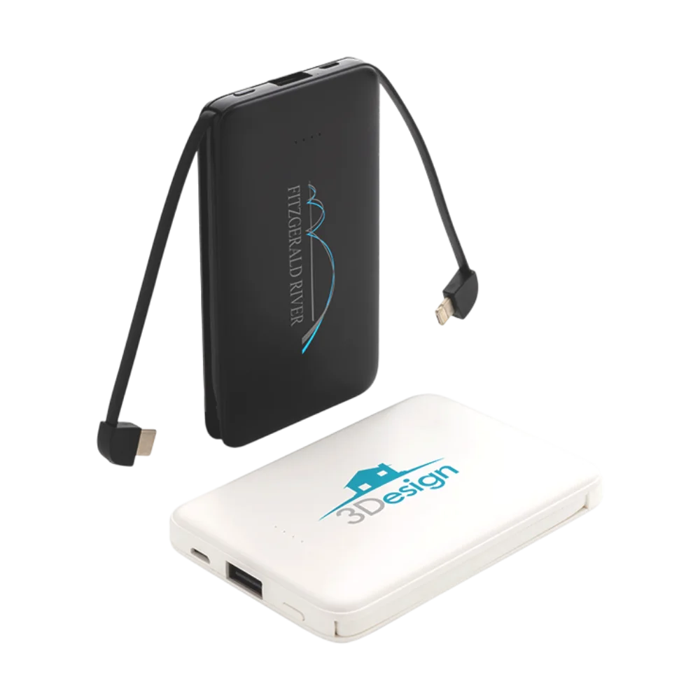 500mahpowerbankwithintegratedcables PLP