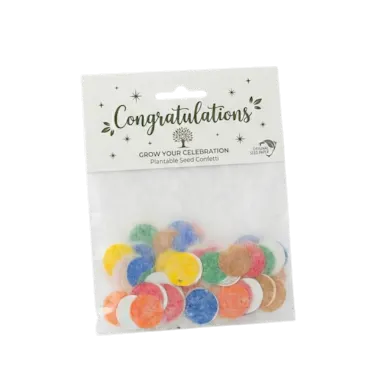 Seed Paper Confetti in a Packet