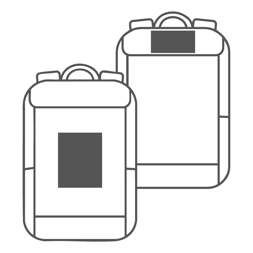 120 x 150 mm - Voorkant | 120 x 60 mm - Bovenkant