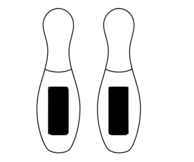 20 x 50 mm | 2 birilli da bowling