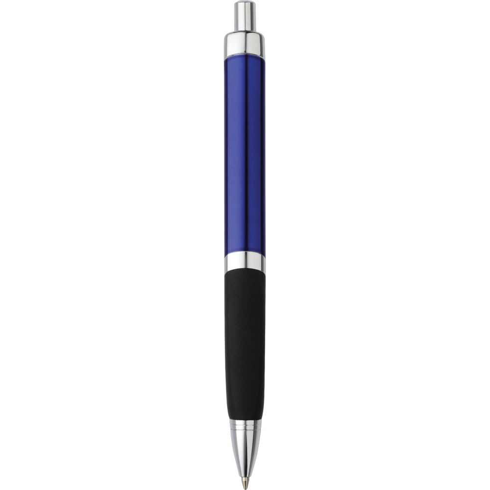 sobeballpointpen blue w silver trim