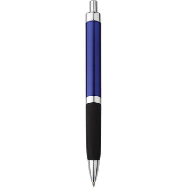 sobeballpointpen blue w silver trim