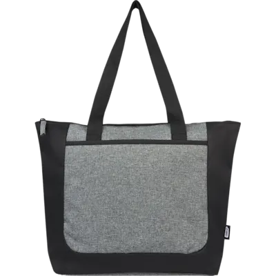 Reclaim GRS Recycled Two-Tone Zippered Tote Bag