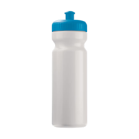 W&LBsportbottletoppointbasic750ml white and light blue