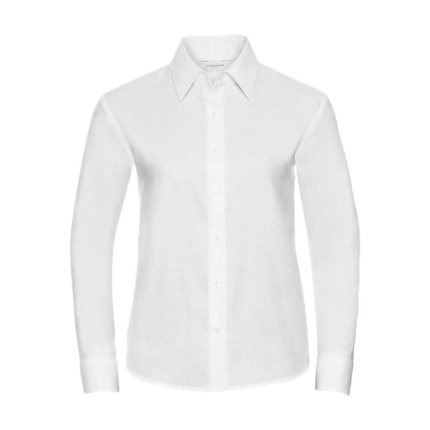 ICON - russellladieslslclassicoxfordshirt white