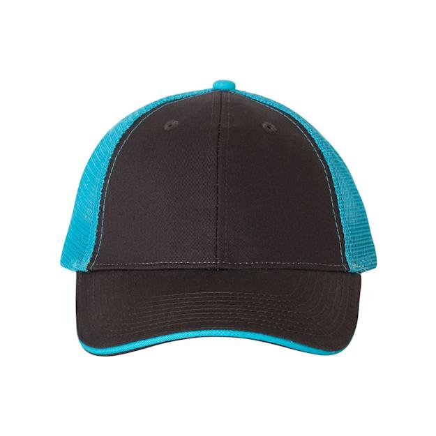 COLOR ICON - valucap6panelcap - Black Red