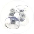 4 Suction Cups  Cut-in & boreholes