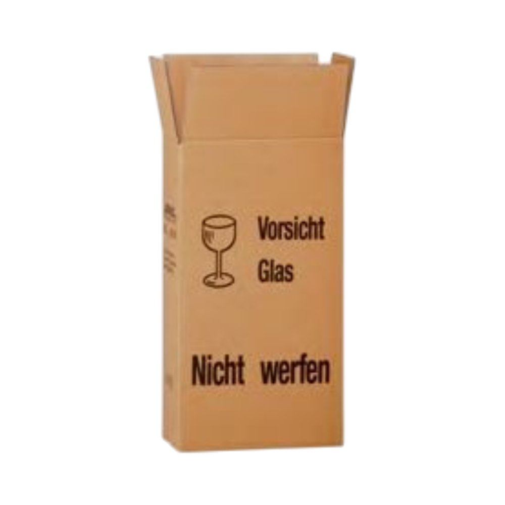Verzenddoos voor 2 flessen 205 x 110 x 380 mm