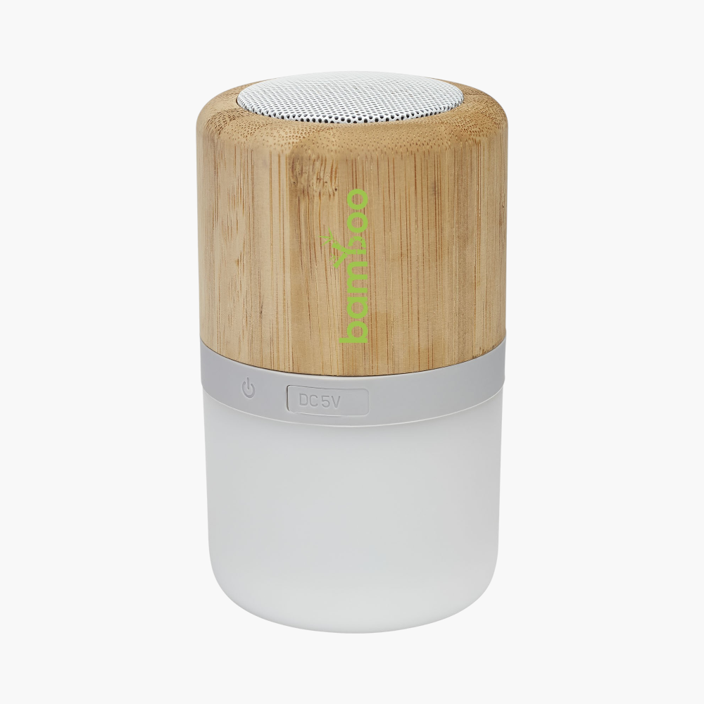 PDP - aureabamboobluetoothspeakerwithlight square #F8F8F8 background