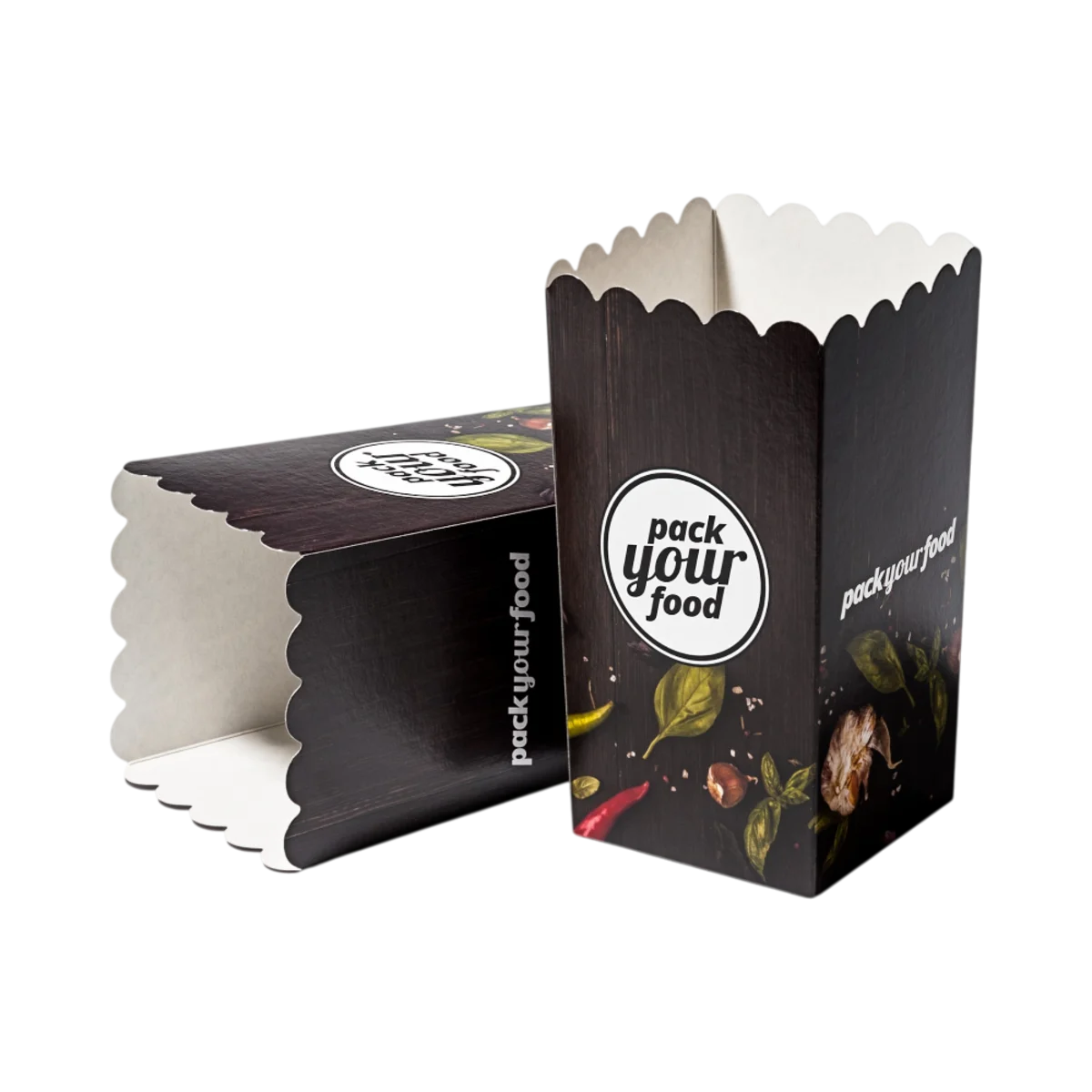 Popcorn Box with Plug-in Bottom 8.4 x 8.4 x 17 cm main image