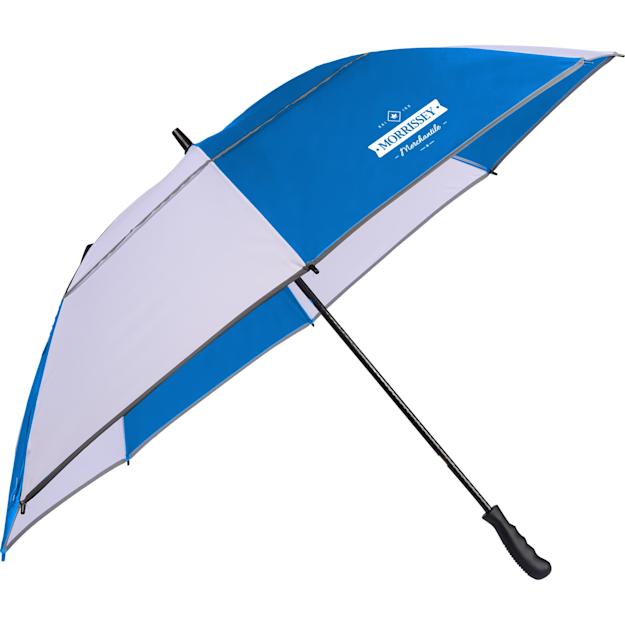 62rpetgolfumbrellawithreflectivetrim royal white