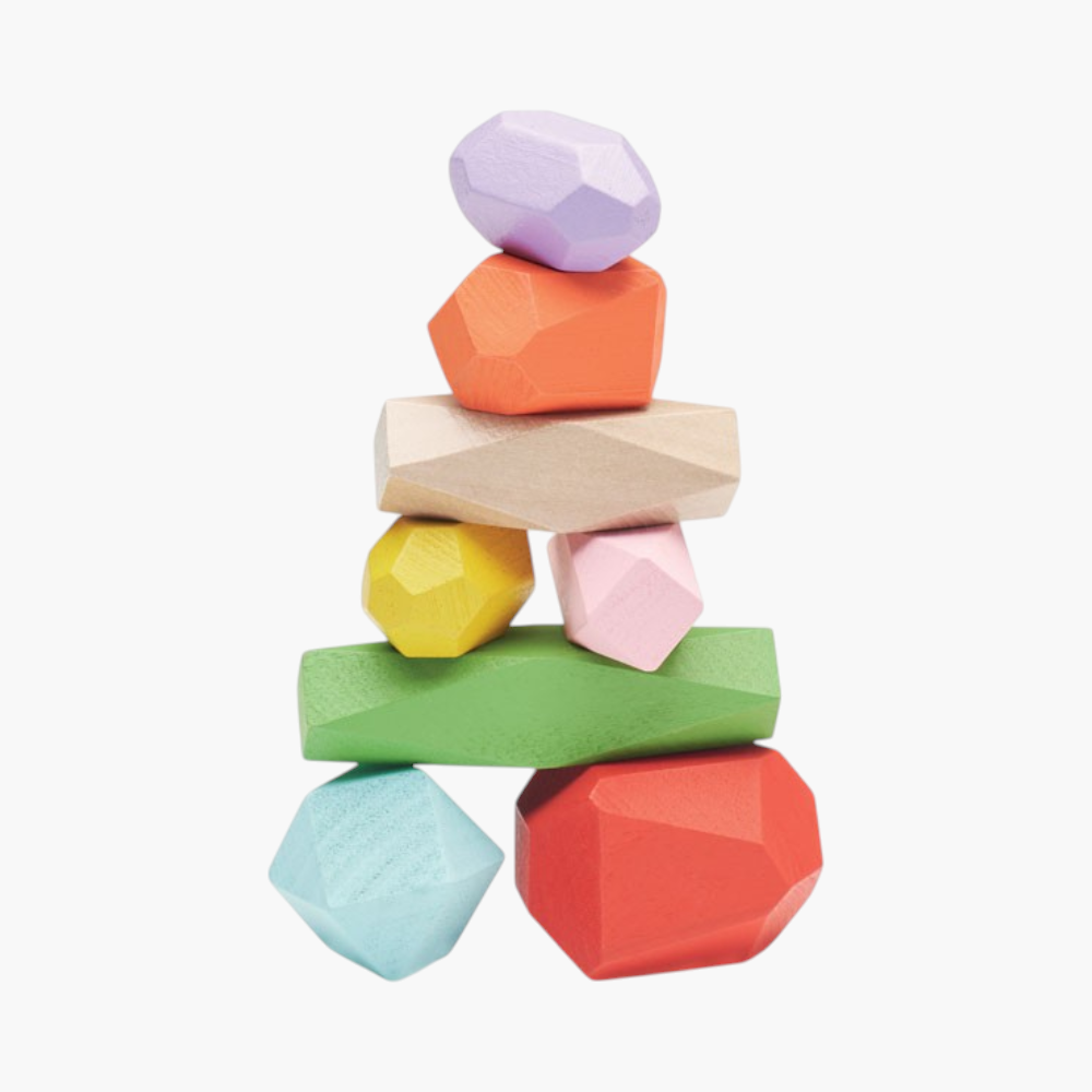 PDP - dolmen8stackingwoodrocksinpouch square #F8F8F8 background