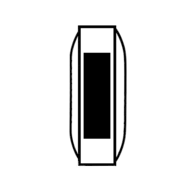 10 x 45 mm - A lato