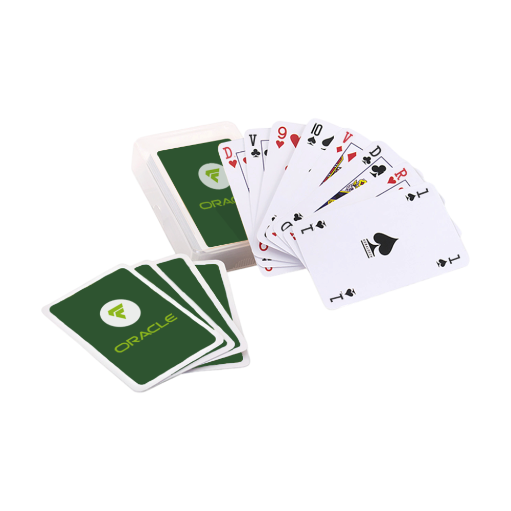 Cartes à jouer en boîte plastique