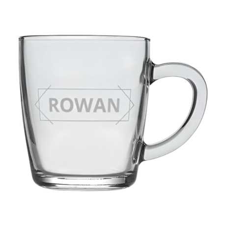 Personalised Engraved Glass Mug 320 ml