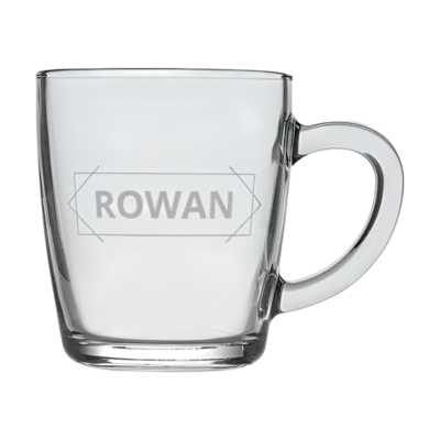 Personalised Engraved Glass Mug 320 ml